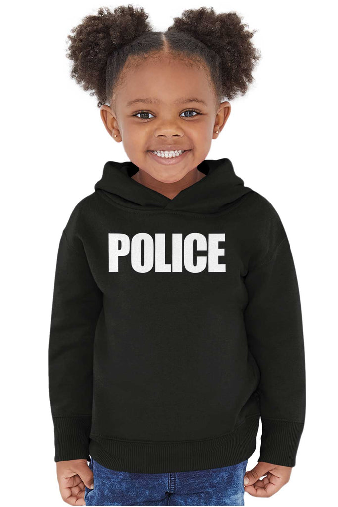 Police Force Toddler Pullover Hoodie-Direct To Garment Print-Brisco Baby