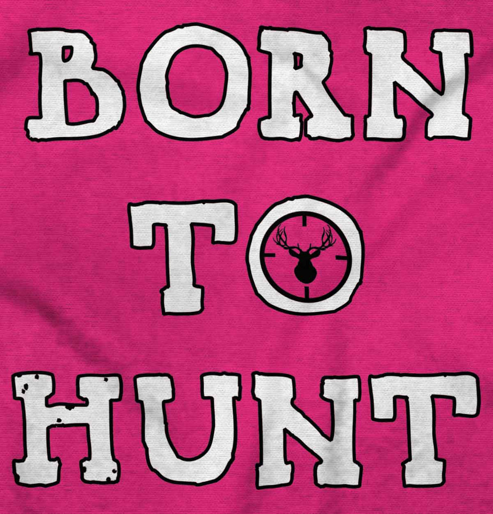 Cute Born To Hunt Deer Romper Bodysuit-Direct To Garment Print-Brisco Baby