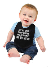 Mind On Mommy Infant Baby Bib-Direct To Garment Print-Brisco Baby