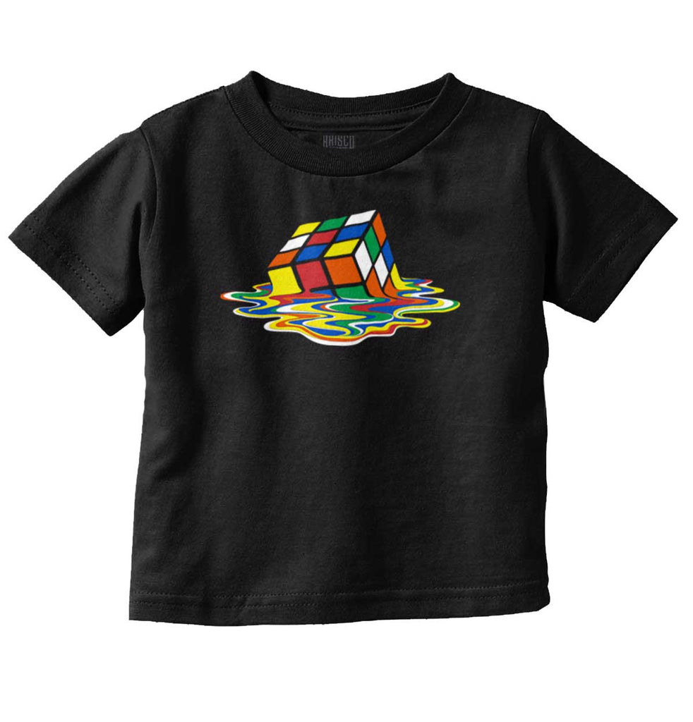 Melted Cube Infant Toddler T Shirt-Direct To Garment Print-Brisco Baby