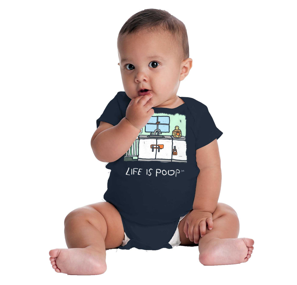 Safety Locks Romper Bodysuit-Direct To Garment Print-Brisco Baby