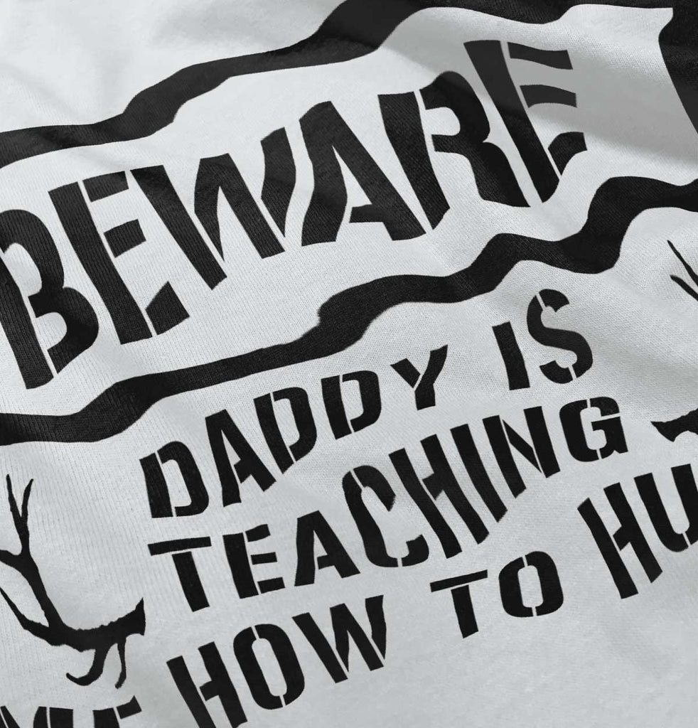 Dad Teaching Me To Hunt Romper Bodysuit-Direct To Garment Print-Brisco Baby