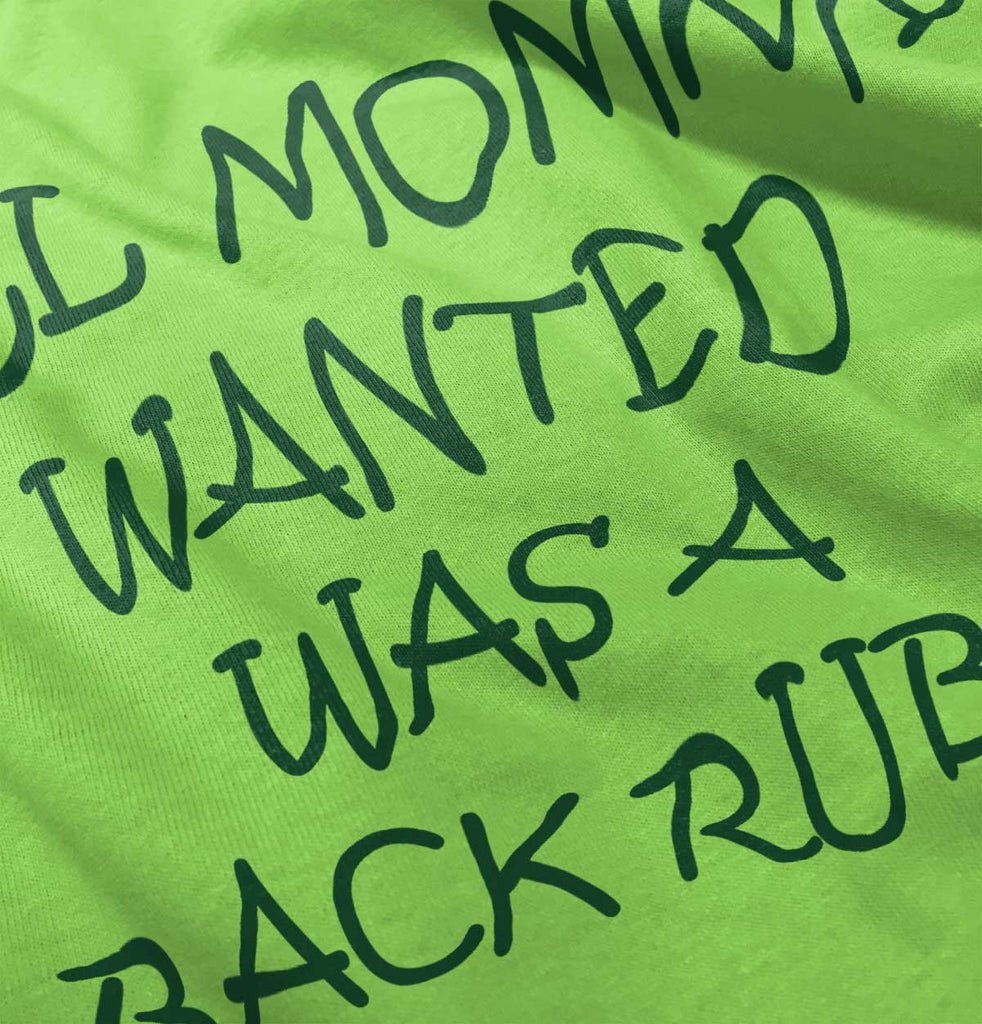 Mommy Backrub Romper Bodysuit-Direct To Garment Print-Brisco Baby