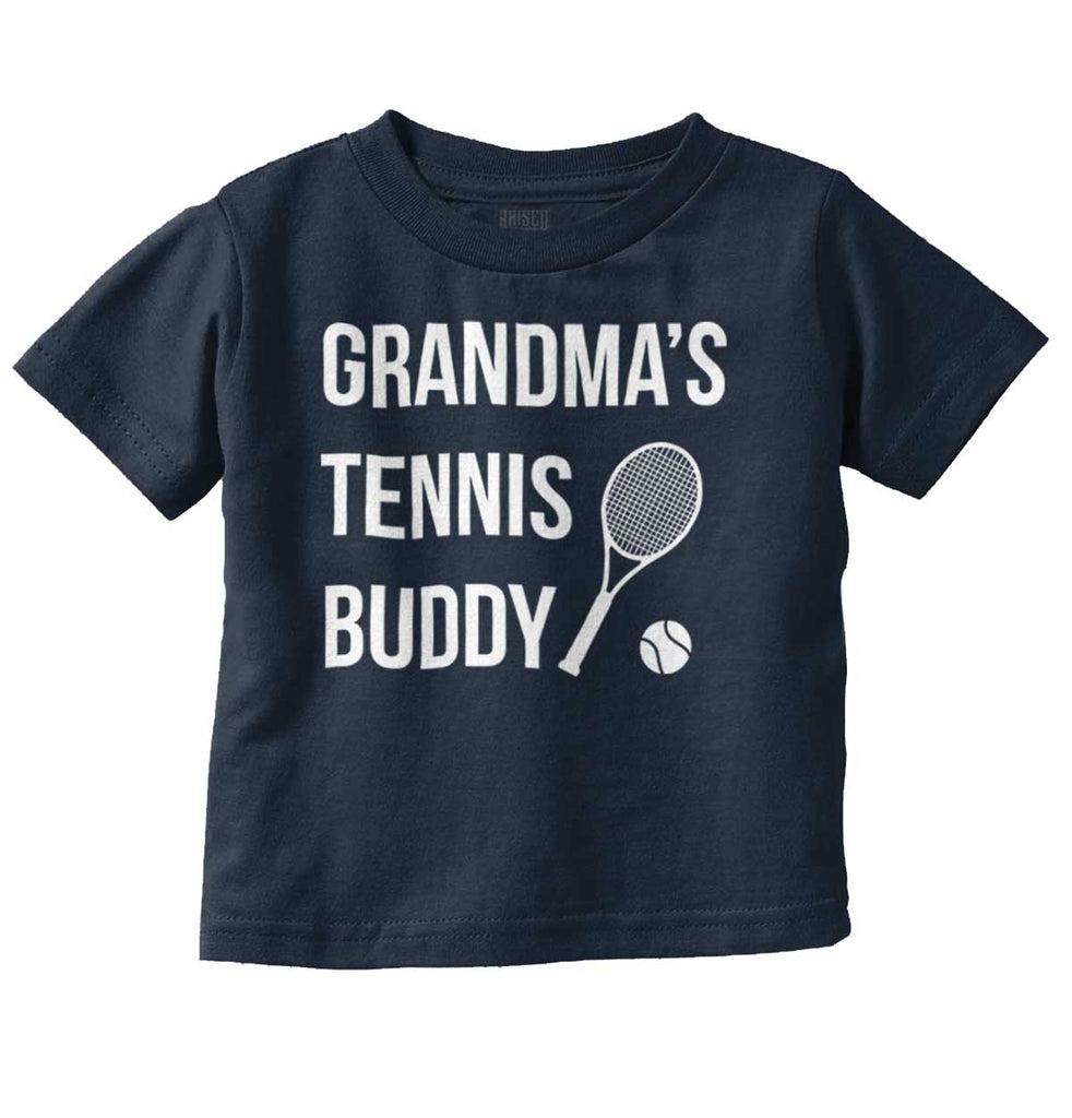 Grandma's Tennis Buddy Infant Toddler T Shirt-Direct To Garment Print-Brisco Baby