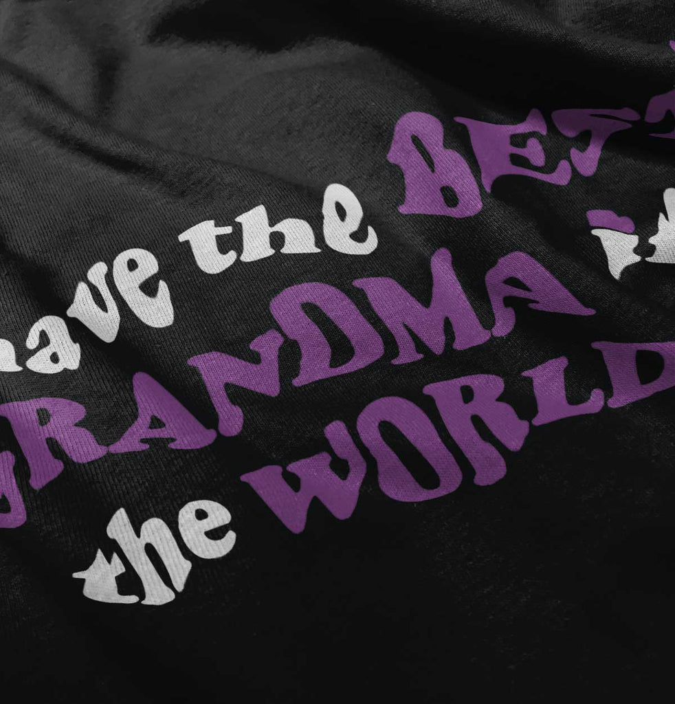 Best Grandma In The World Infant Baby Bib-Direct To Garment Print-Brisco Baby