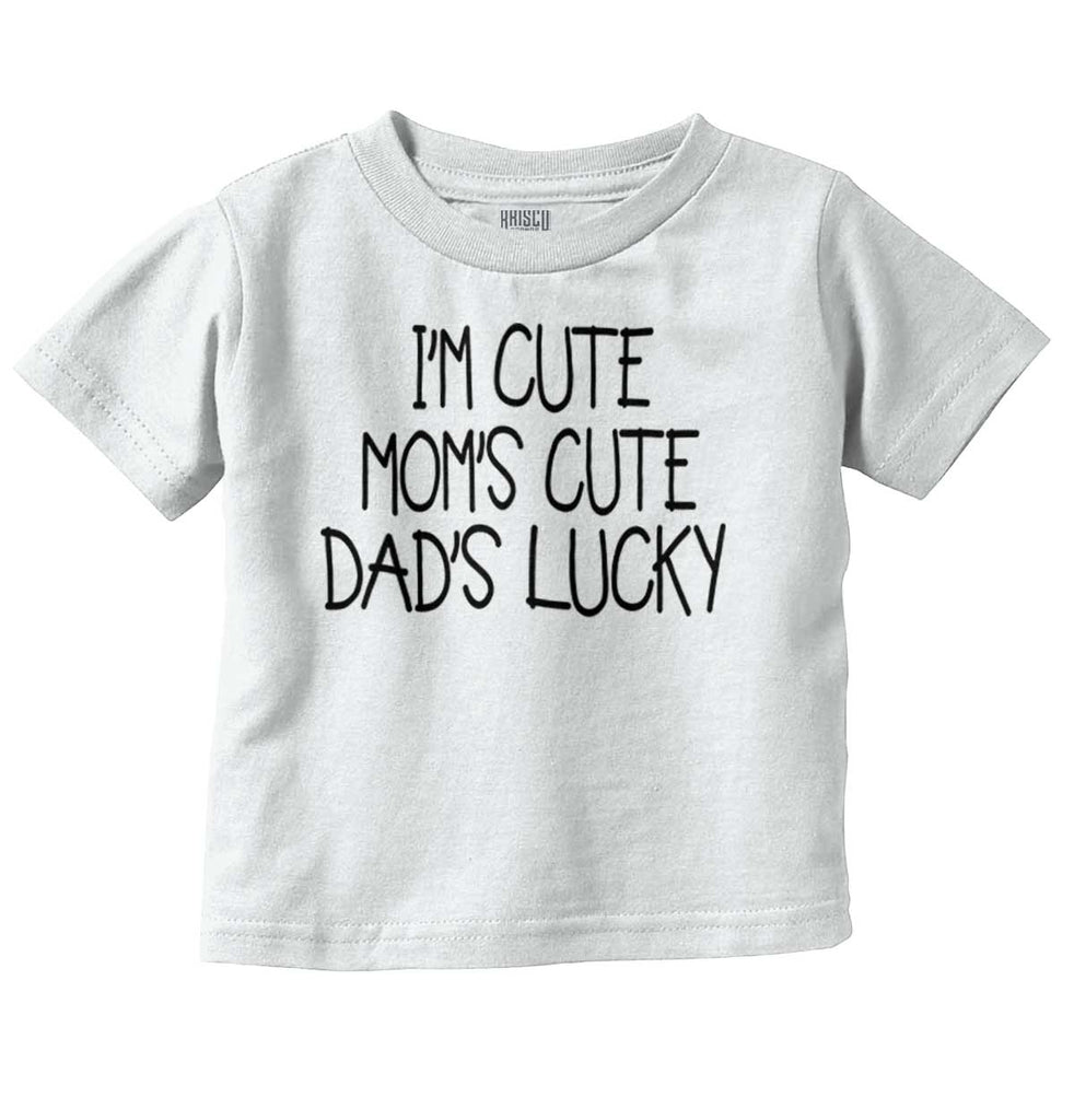 Dad's Lucky Infant Toddler T Shirt-Direct To Garment Print-Brisco Baby