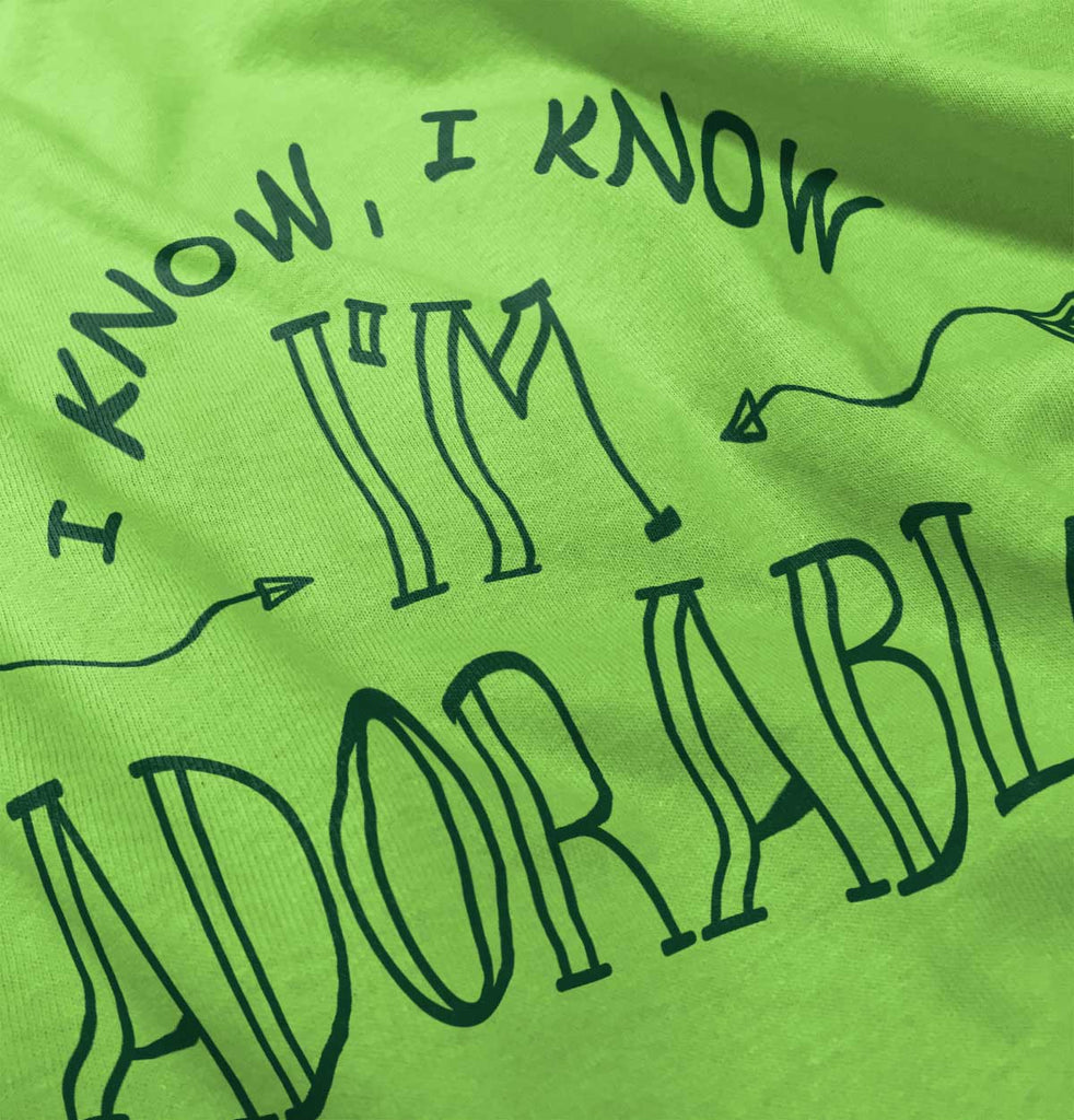 I'm Adorable Romper Bodysuit-Direct To Garment Print-Brisco Baby