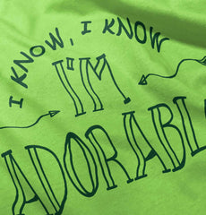 I'm Adorable Romper Bodysuit-Direct To Garment Print-Brisco Baby