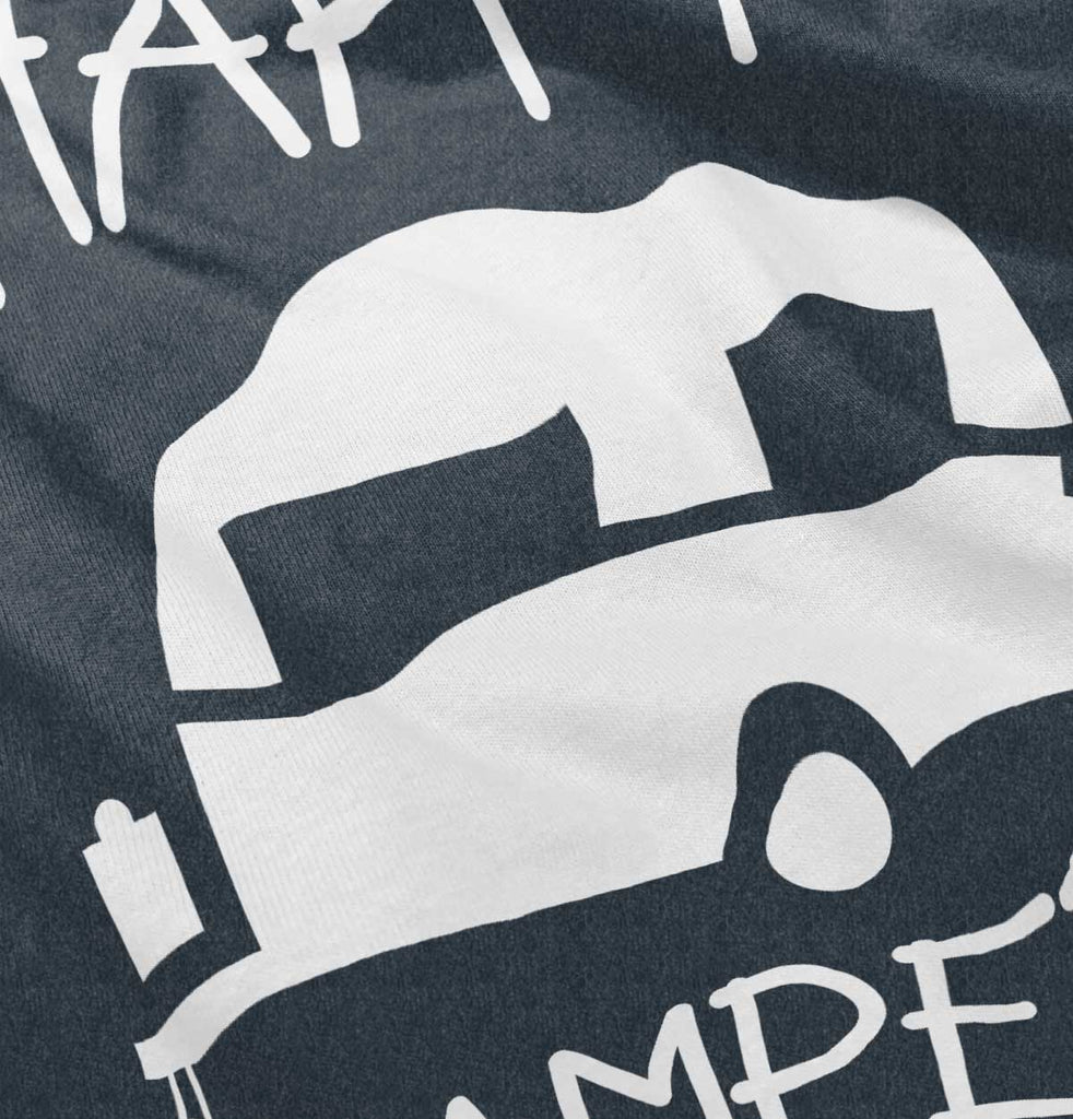 Happy Camper Football Romper Bodysuit-Direct To Garment Print-Brisco Baby