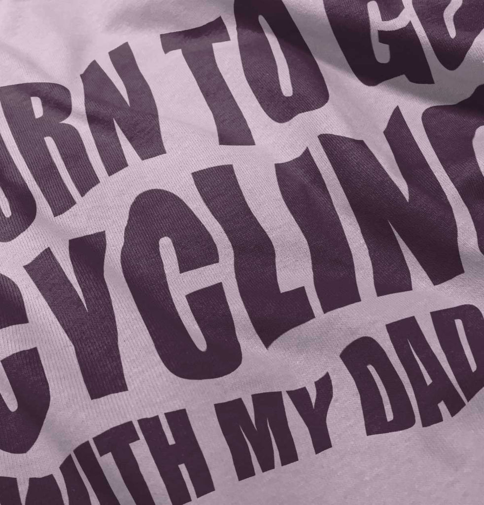 Cycling With Daddy Infant Baby Bib-Direct To Garment Print-Brisco Baby