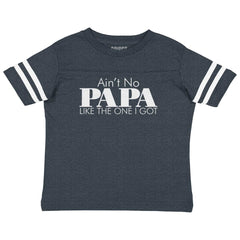 No Papa Like Me Toddler Football Jersey Tee-Direct To Garment Print-Brisco Baby