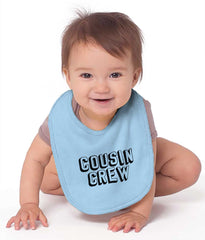 Cousin Crew Infant Baby Bib-Direct To Garment Print-Brisco Baby