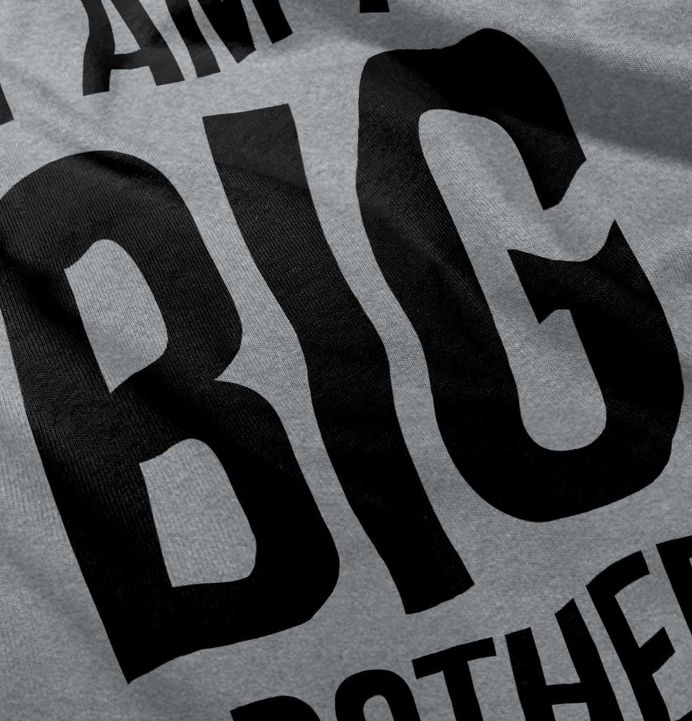 I Am A Big Brother Romper Bodysuit-Direct To Garment Print-Brisco Baby