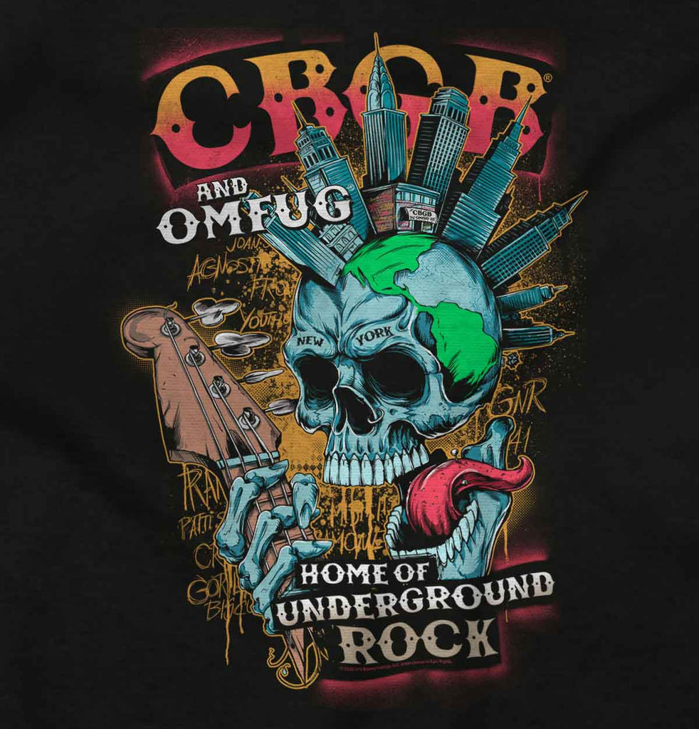 Heavy Metal CBGB Infant Baby Bib-Direct To Garment Print-Brisco Baby