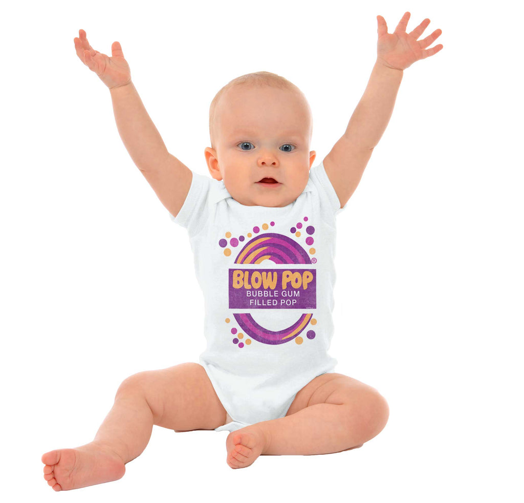 Classic Blow Pop Romper Bodysuit-Direct To Garment Print-Brisco Baby