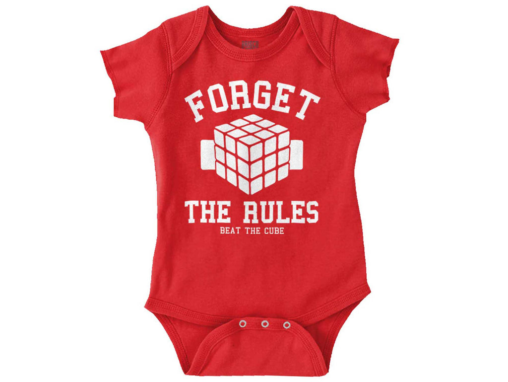 Solve The Cube Romper Bodysuit-Direct To Garment Print-Brisco Baby