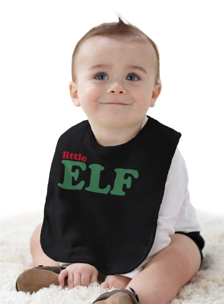 Little Elf Infant Baby Bib-Direct To Garment Print-Brisco Baby