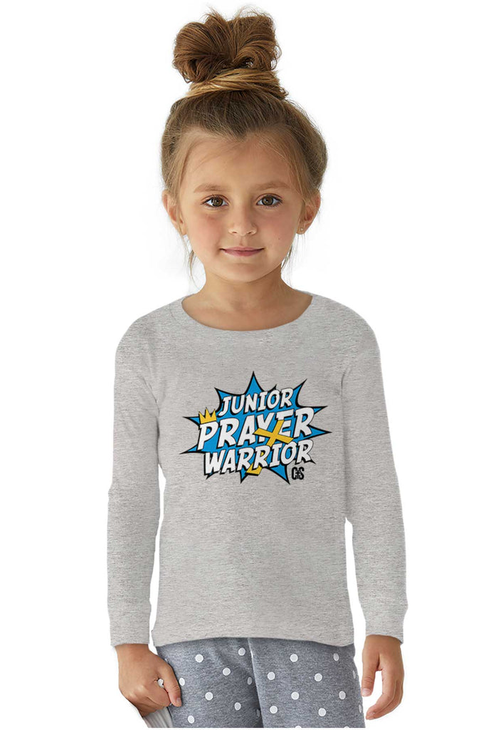 Prayer Warrior Solid Baby Pajama Top-Direct To Garment Print-Brisco Baby