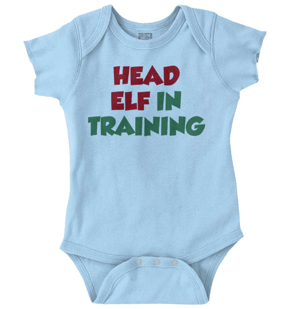 Head Elf Training Romper Bodysuit-Direct To Garment Print-Brisco Baby