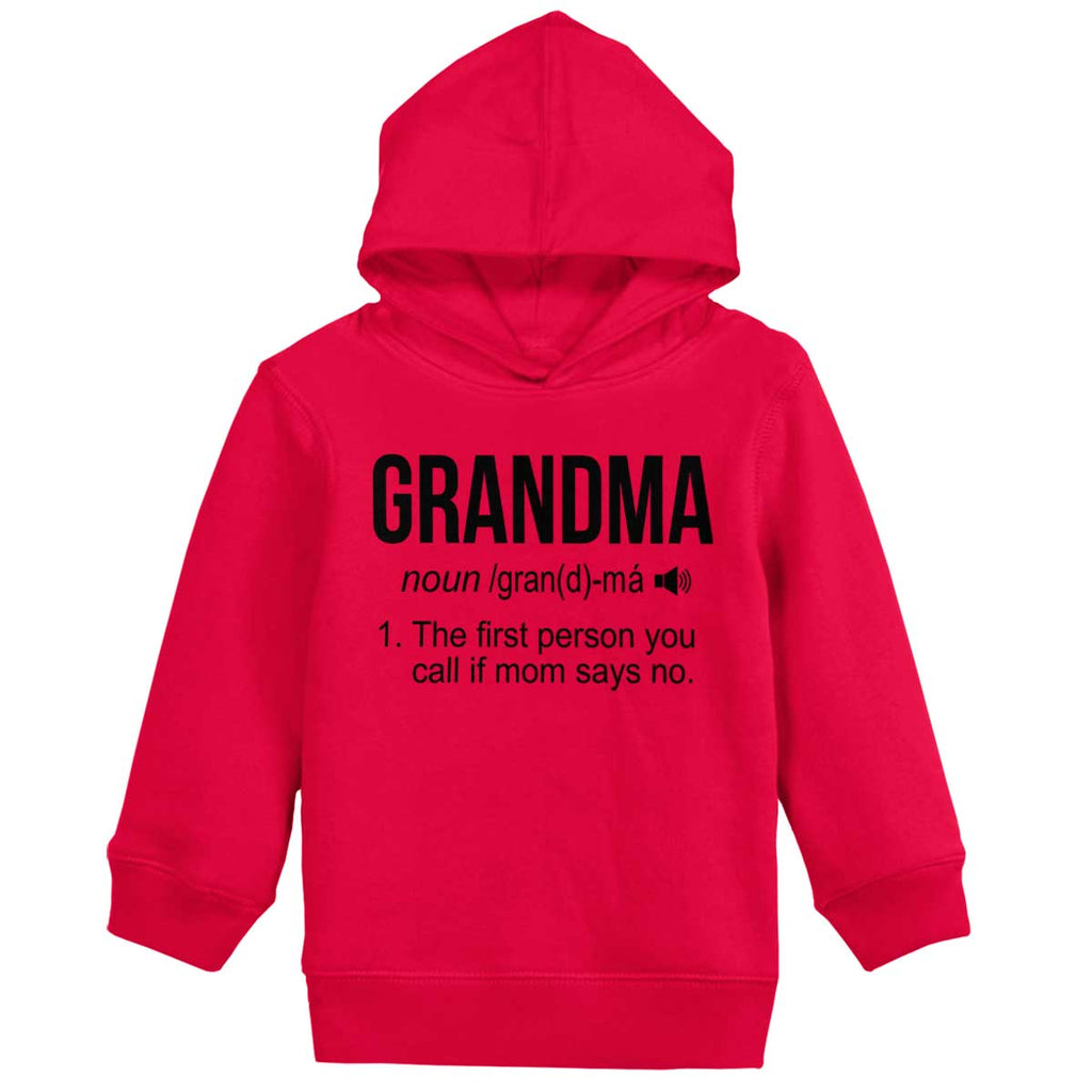Grandma Toddler Pullover Hoodie-Direct To Garment Print-Brisco Baby