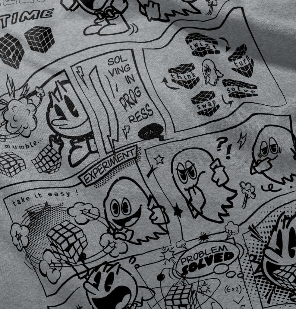 Pac-Man Comic Book Romper Bodysuit-Direct To Garment Print-Brisco Baby