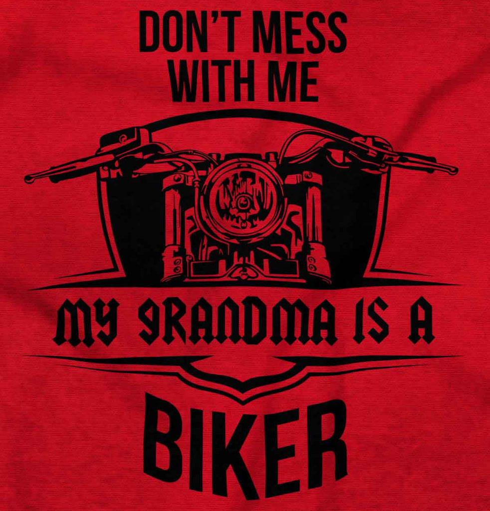 Biker Grandma Romper Bodysuit-Direct To Garment Print-Brisco Baby