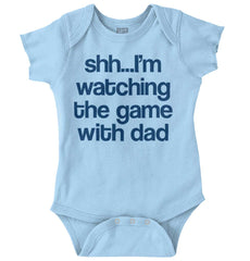 Watching the Game Romper Bodysuit-Direct To Garment Print-Brisco Baby