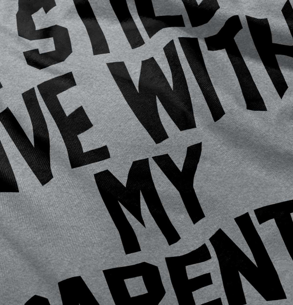 Live With My Parents Romper Bodysuit-Direct To Garment Print-Brisco Baby