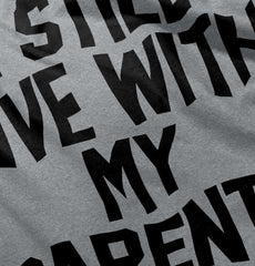 Live With My Parents Romper Bodysuit-Direct To Garment Print-Brisco Baby