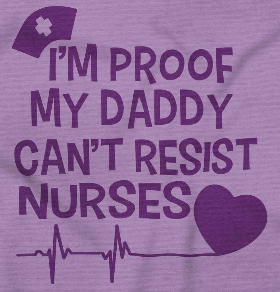 Can't Resist Nurses Toddler Ruffled Trim T-Shirt-Direct To Garment Print-Brisco Baby