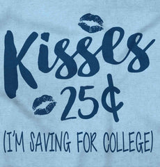 Kisses 25 Cents Infant Toddler T Shirt-Direct To Garment Print-Brisco Baby