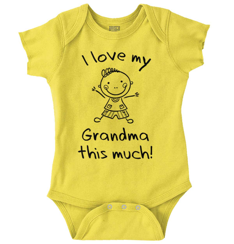 Love My Grandma Romper Bodysuit-Direct To Garment Print-Brisco Baby