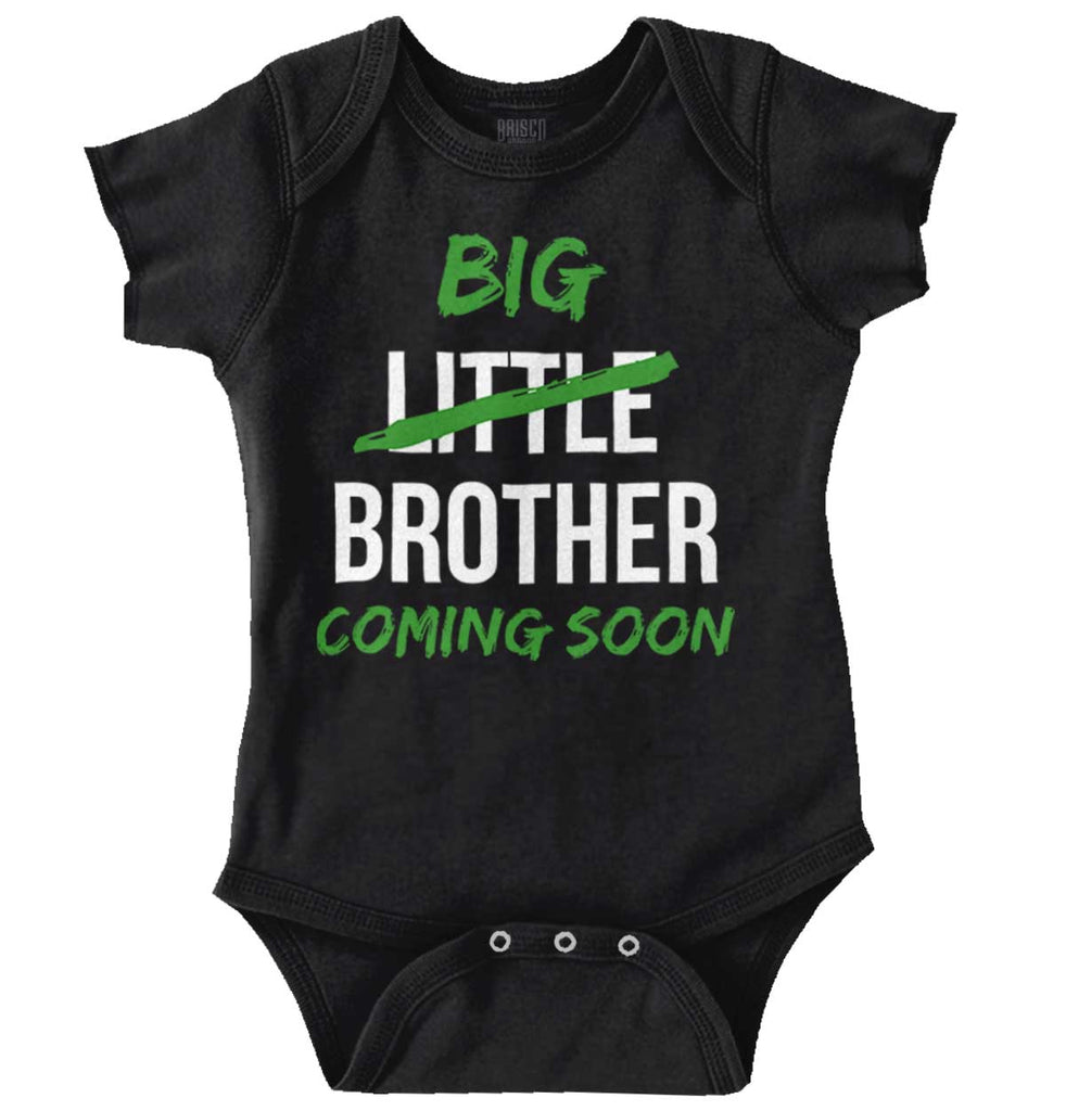 Big Brother Coming Soon Romper Bodysuit-Direct To Garment Print-Brisco Baby