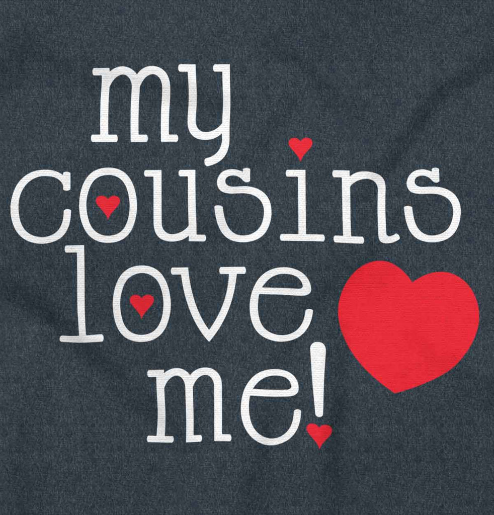 Cousins Love Me Football Romper Bodysuit-Direct To Garment Print-Brisco Baby