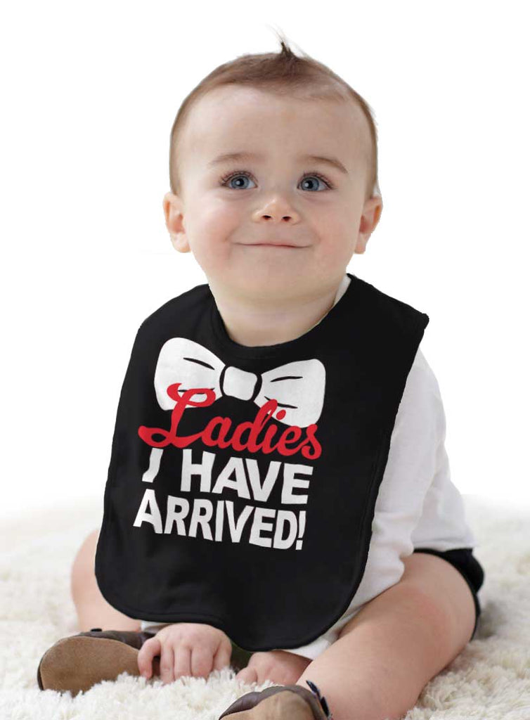 Ladies Bow Tie Infant Baby Bib-Direct To Garment Print-Brisco Baby