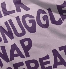 Milk Snuggle Nap Infant Toddler T Shirt-Direct To Garment Print-Brisco Baby