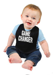 Game Changer Infant Baby Bib-Direct To Garment Print-Brisco Baby