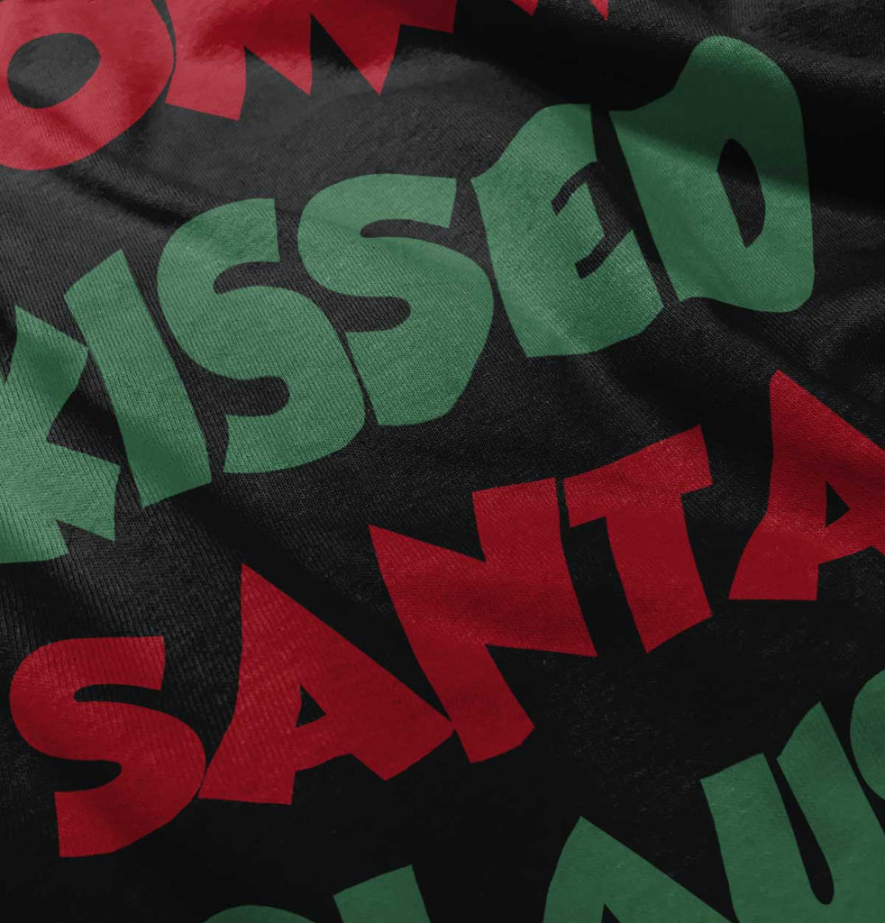 Mommy Kissed Santa Claus Infant Baby Bib-Direct To Garment Print-Brisco Baby