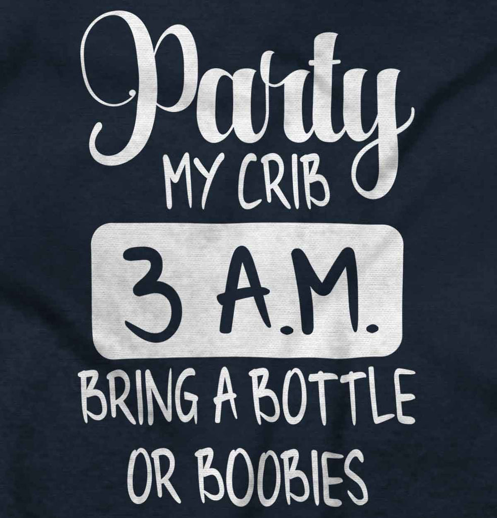Party At My Crib Romper Bodysuit-Direct To Garment Print-Brisco Baby