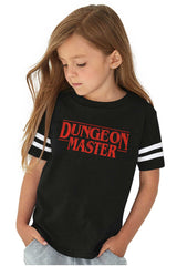 Dungeon Masters TV Show Nerd Toddler Football Jersey Tee-Direct To Garment Print-Brisco Baby