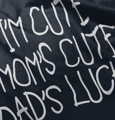 Dad's Lucky Infant Toddler T Shirt-Direct To Garment Print-Brisco Baby