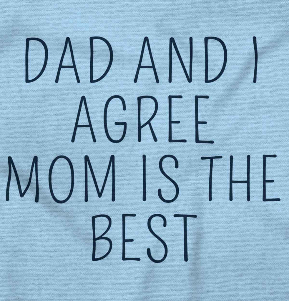 Mom Is Best Infant Baby Bib-Direct To Garment Print-Brisco Baby