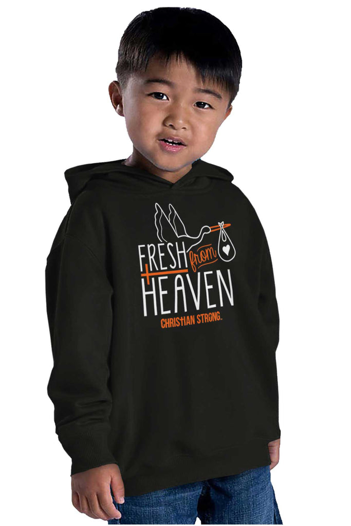 Fresh From Heaven Toddler Pullover Hoodie-Direct To Garment Print-Brisco Baby