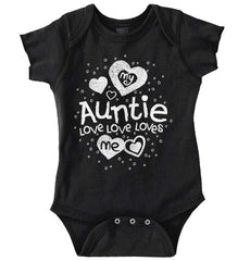 Auntie Loves Me Romper Bodysuit-Direct To Garment Print-Brisco Baby