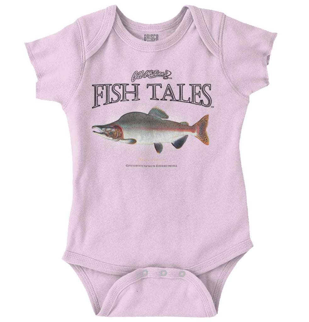Pink Salmon Romper Bodysuit-Direct To Garment Print-Brisco Baby