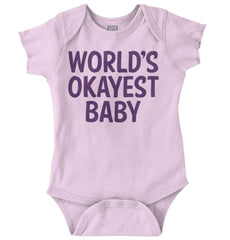Okayest Baby Romper Bodysuit-Direct To Garment Print-Brisco Baby