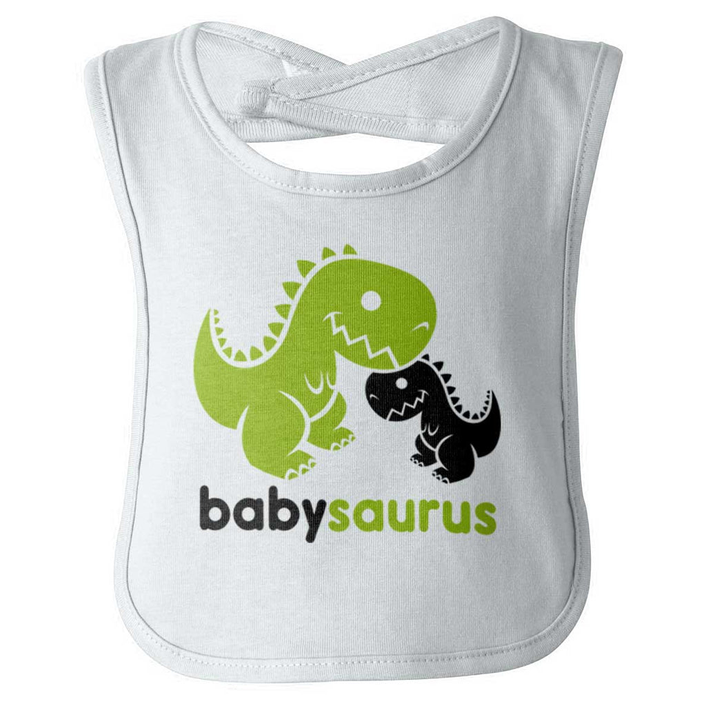 Babysaurus Rex Infant Baby Bib-Direct To Garment Print-Brisco Baby