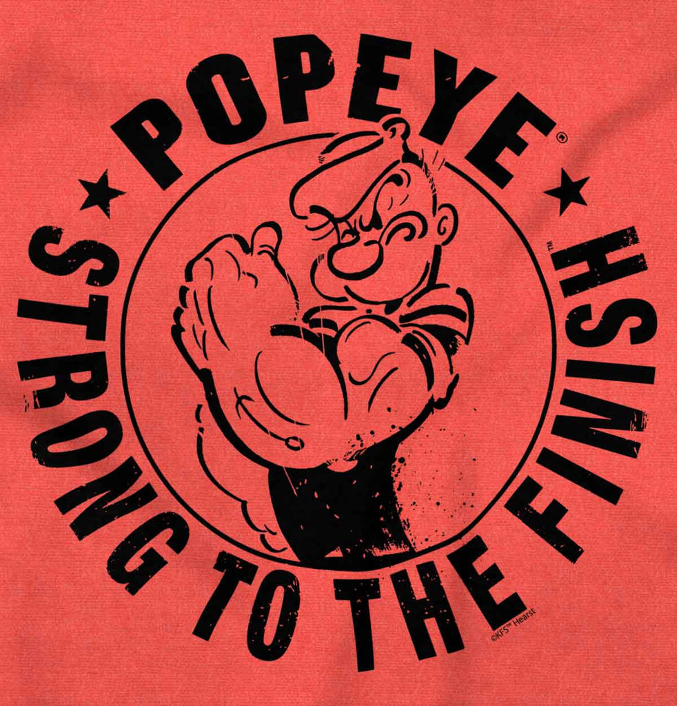 Popeye To The Finish Toddler Football Jersey Tee-Direct To Garment Print-Brisco Baby