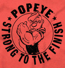 Popeye To The Finish Toddler Football Jersey Tee-Direct To Garment Print-Brisco Baby