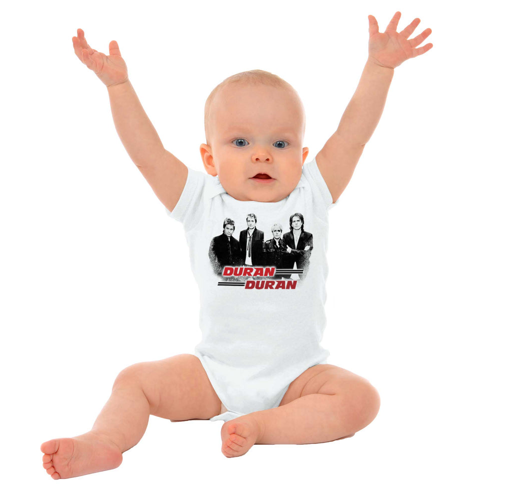 Duran Duran Lines Romper Bodysuit-Direct To Garment Print-Brisco Baby